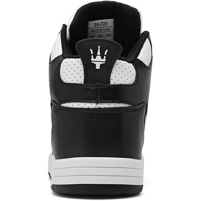 Чоловічі кросівки для бігу High Top, трекінгові черевики, фітнес-кросівки, білі (46 EU, 730 Weiß Schwarz)