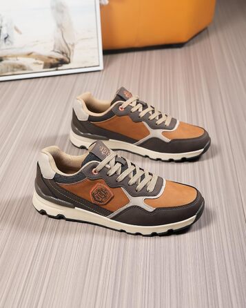 ARRIGO BELLO Кросівки чоловічі для активного відпочинку, роботи та хайкінгу, легкі, розмір 41-46, колір коричневий