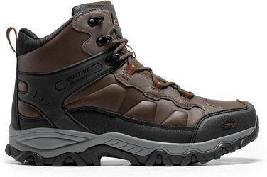 Чоловічі трекінгові черевики NORTIV 48 EU, водонепроникні, для хайкінгу та альпінізму, темно-коричневі