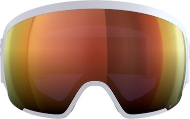Гірськолижна маска POC Orb Clarity, біло-помаранчева, для шолома, лінзи Spektris Orange
