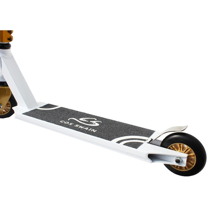 Трюковий самокат Cox Swain Ramp-X345, ABEC 9, PU колеса, чорний, супер міцна якість