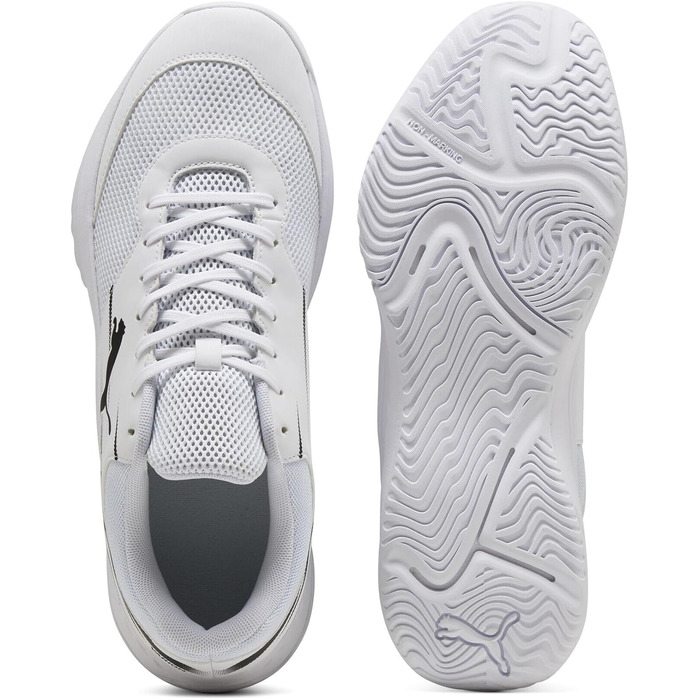 Кросівки для залу PUMA Unisex Varion II Indoor Court Shoe, біло-чорні