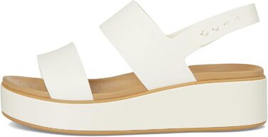 Чобочки Crocs Brooklyn Low Wedge для жінок (33/34 EU, Чорний Бежевий)