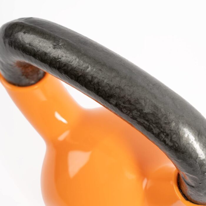 Kettlebell Nilox 4 кг для фітнесу та дому, зручна ручка, плоска основа, чавунний корпус