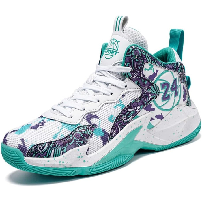 Баскетбольні кросівки для чоловіків та жінок, спортивні, для ходьби, легкі, снікерси, неслизькі, зносостійкі, розміри 36-45 EU, білі, зелені