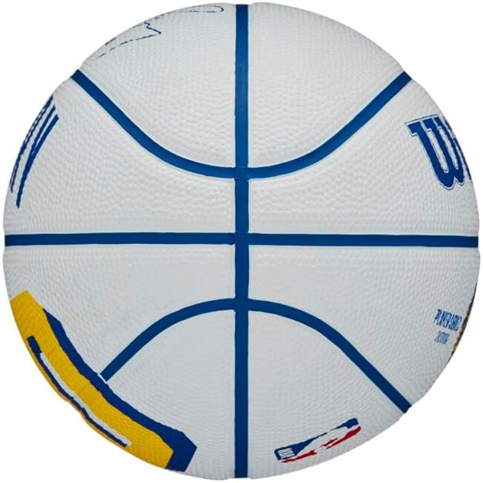 Баскетбольний м'яч Wilson NBA Player Icon для вулиці, розмір 7 (74,9 см) та міні розмір 3, Golden State Warriors