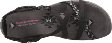 Сандалії жіночі Skechers Reggae Slim-Vacay, чорні, 40 EU, шкірозамінник Duraleather