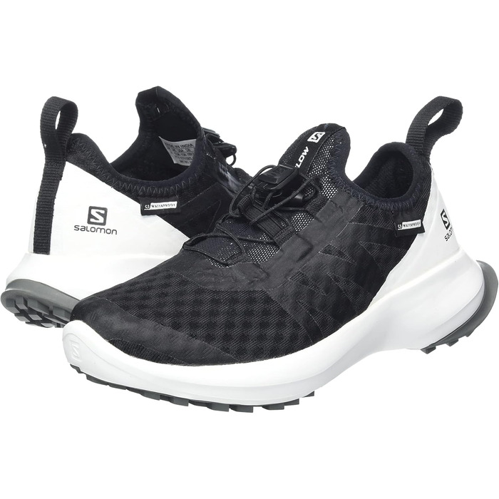 Дитячі трейлранні кросівки Salomon Sense Flow Climasalomon Waterproof, 40 EU, чорний/білий/Quiet Shade