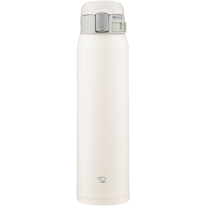 Термос-бутилка Zojirushi SM-SF60-WM, 600 мл, нержавіюча сталь, для води, з кришкою на кнопку, біла