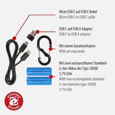 Брененштуль ОЛІ 0300 А: LED кемпінговий ліхтар на акумуляторі з USB Powerbank (350lm, SOS, Blink)