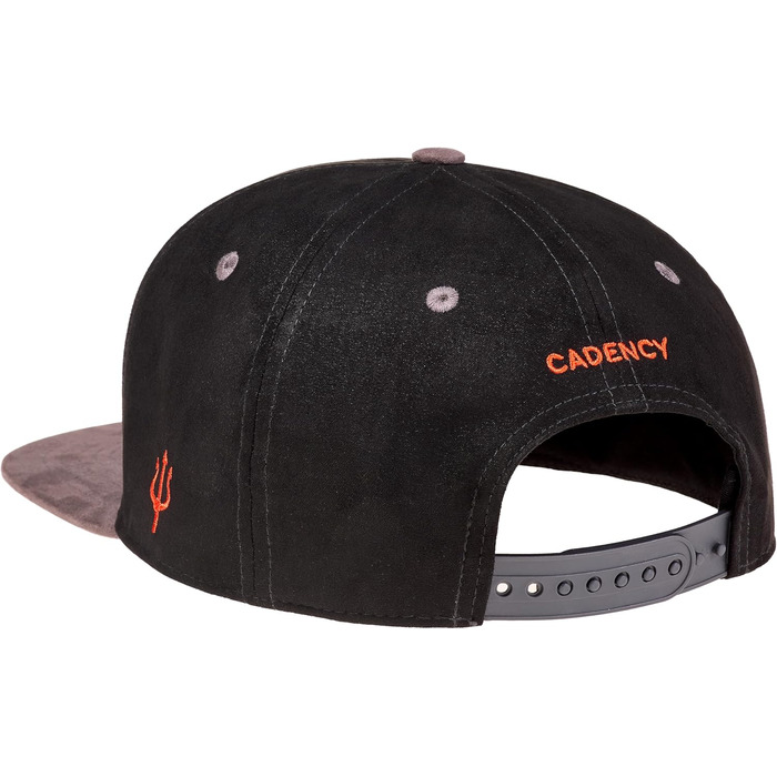 Кепка-снапбек Cadency унісекс з прямим козирком, регульований розмір, бейсболка (Devil - Чорна)