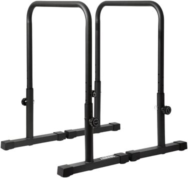 Паралети Gravity Fitness XL, регульовані бруси для калістеніки та домашнього спортзалу, 38 мм ручки для віджимань, L-сіту, підтягувань, міцні турнік-бруси для силових тренувань