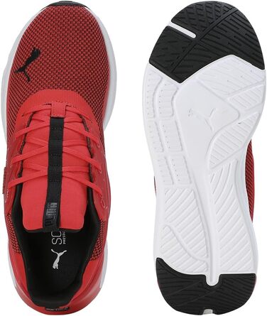 Чоловічі кросівки PUMA Enzo Mesh для фітнесу та активного відпочинку, 44 EU, червоно-чорно-білі