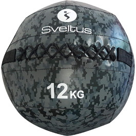 Медбол Sveltus Wall Ball камуфляж 12 кг для фітнесу