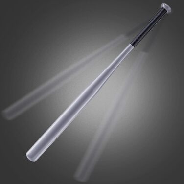 Бейсбольна біта 82 см, сталь. Бейсбольна біта, біта для софтболу. Спортивне обладнання для спорту та відпочинку (сріблястий, легована сталь)