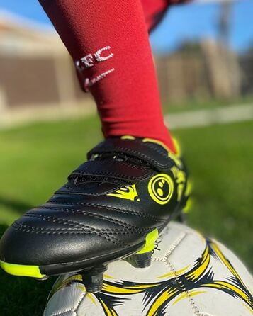 Футбольні бутси Optimum для чоловіків, Easy Fastening, 6 шипів, 39 EU, червоно-чорні