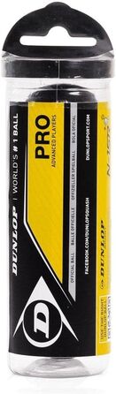 М'яч для сквошу Dunlop Pro XX, 3 шт. у тубусі