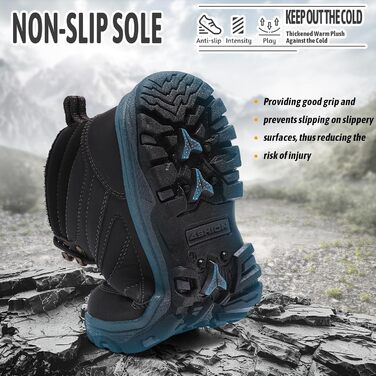 Черевики для туризму Littleplum Wanderschuhe, чоловічі, легкі, трекінгові, зимові, сірі, 39 EU CX