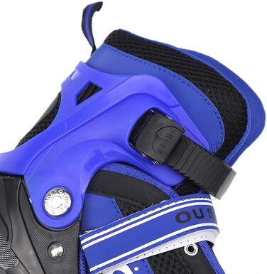 Дитячі ролики-кольоротки, регульовані, 3-в-1, для дівчаток та хлопчиків, розмір 31-38, блакитні