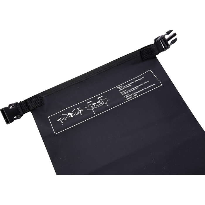 Водонепроникний мішок Cressi Dry Bag 10 LT для дайвінгу, плавання, риболовлі, каякінгу, кемпінгу та сноубордингу, чорний (без блискавки)