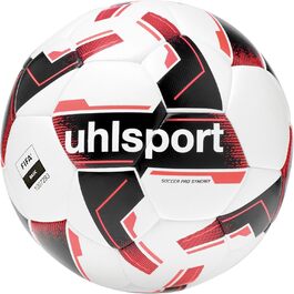 Футбольний м'яч Uhlsport Pro Synergy для дітей та дорослих, тренувальний та ігровий, технологія Synergy G1, сертифікат FIFA Basic, білий/чорний/червоний