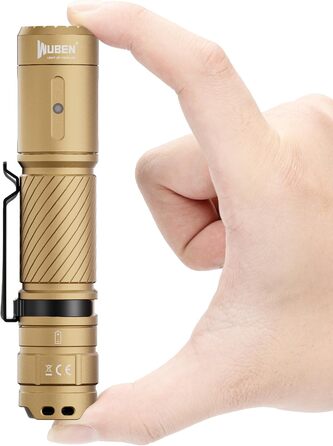 Ліхтарик WUBEN C3 LED: 1200 Люмен, USB-C, IP68, 6 режимів, тактичний, для кемпінгу, тактичний ліхтарик