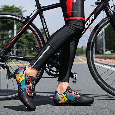 Велосипедні шкарпетки SDEQA для чоловіків та жінок, шосейні, сумісні з Peloton, Look, SPD, SPD-SL, Delta Lock, білі (45 EU, чорний)