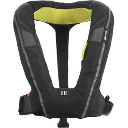 Рятувальний жилет Spinlock Deckvest LITE чорний, легкий, ультракомпактний, зручний дизайн, страховий пояс