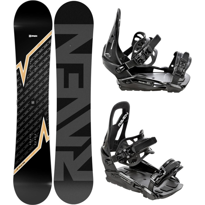 Сноуборд RAVEN Pulse 163 см + кріплення s230 Black M/L