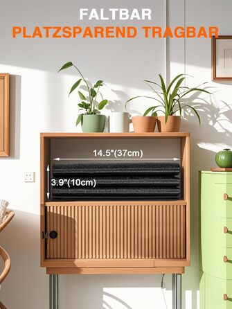 MAXVINI Складаний килимок для захисту підлоги під тренажери, 180x80 см / 160x75 см, 6 мм, високощільний ПВХ, для бігової доріжки, орбітрека, велотренажера, домашнього спортзалу