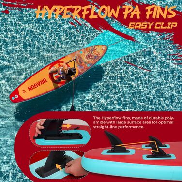 SUP дошка FEATH-R-LITE надувна з насосом, рюкзаком та лішем для дорослих