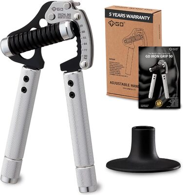 Регульований еспандер для пальців GD GRIP Iron Extender 90, 25–90 кг