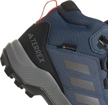 Дитячі трекінгові черевики Adidas Terrex Mid Gore-TEX, Wonder Steel Grey Three Semi Impact Orange, 31.5 EU