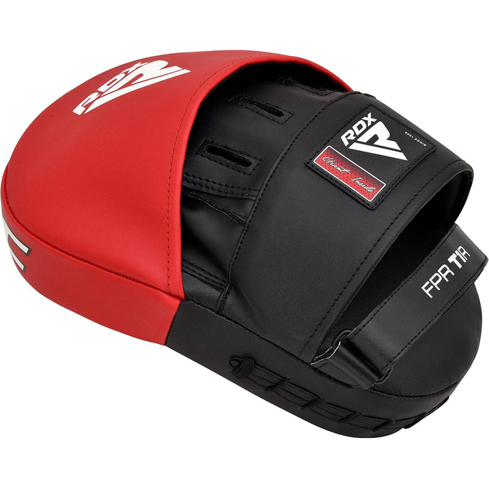 Боксерські лапи RDX для тренувань MMA, кікбоксингу, тайського боксу та тхеквондо, штучна шкіра, біло-чорні, універсальні, для тренерів і спортсменів