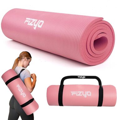Килимок для йоги, фітнесу та пілатесу Phyzyo, 190x80x1.5 см, рожевий