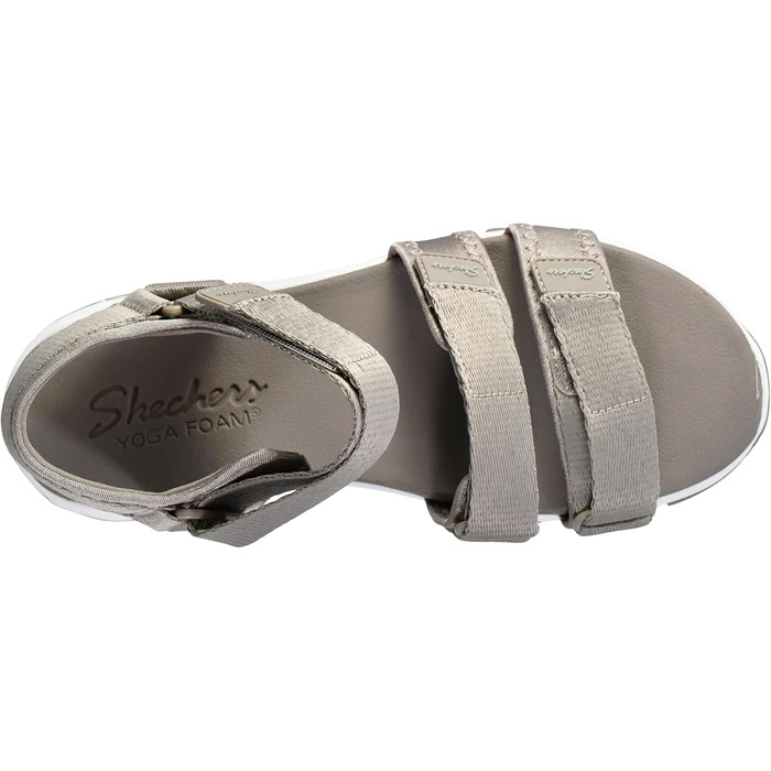 Сандли Skechers D'lites-Fresh Catch на підборах (40 EU, Тауп)