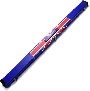 Снукерний кий ручної роботи CUESOUL 57'' 3/4 з ебенового дерева, дизайн Union Jack