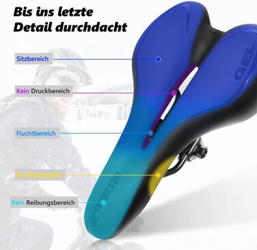 Зручний чоловічий велосипедний сідло з гелевою наповнюванням, MTB сідло для чоловіків та жінок, велосипедні сідла, сідло для шосе, аксесуари для гірського велосипеда, Стиль A