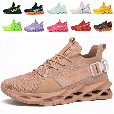 Кросівки чоловічі та жіночі спортивні для бігу та фітнесу Turnschuhe (G133 Braun, розмір 41 EU) - дихаючі, легкі, з амортизацією