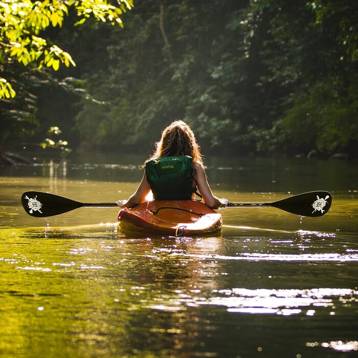 Весло для SUP FunWater, 3-секційне, регульоване, легке, плаваюче, з посиленими нейлоновими лопатями, для сапборду, біле