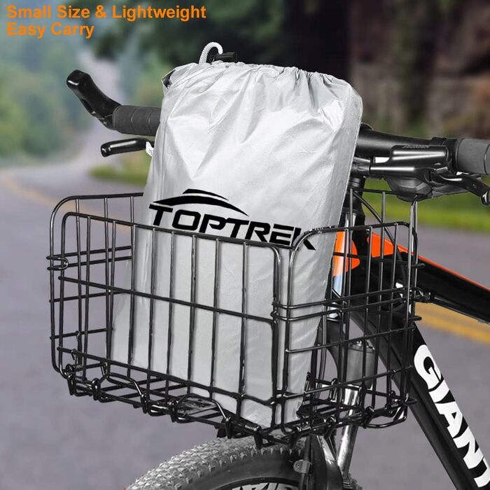 Чохол для велосипедів Toptrek на 2 велосипеди, водонепроникний, 210D Oxford, 210 x 110 x 95 см, гараж для велосипедів, захист від сонця, міцний, з сумкою