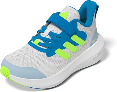 Кросівки для бігу adidas Fortarun Unisex (30.5 EU, темно-сірий, лимонний, світло-блакитний, сонячна батарея)