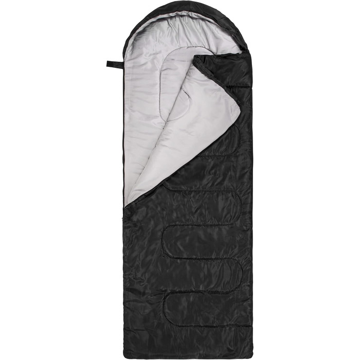 Сплячий мішок BESTIF для кемпінгу та відпочинку на природі: літній, водонепроникний, ультралегкий, компактний, 210x75 см, чорний
