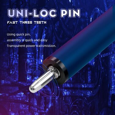 Little Monster Karbonfaser Break & Jump Queue (3 частини), 553 г, 12.9 мм, з чохлом, синій, темно-синій