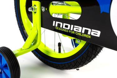 Дитячий велосипед INDIANA Rock Kid 16 дюймів для хлопчиків, Лимонний, 2024