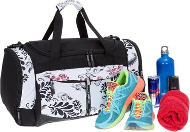 Спортивна сумка ALESSANDRO/ELEPHANT Mate 55 см 45 л, білий пейслі, для фітнесу та подорожей