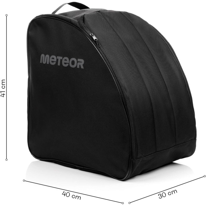 Чохол для лижних черевиків Meteor - компактна сумка для черевиків та рукавиць. Водонепроникний, легкий, міцний, ідеальний для зимових подорожей та катання на лижах. Чорний колір, рюкзак для лижних черевиків.