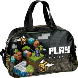 Дитяча спортивна сумка Goldkids Pixel Player з підсвічуванням, для тренувань, подорожей, через плече, з яскравим брелоком