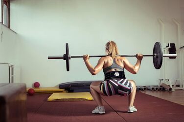 Спортивний пояс для важкої атлетики Fit Active для жінок та чоловіків, преміум-якість, шкіра, регульований, чорний, розмір M