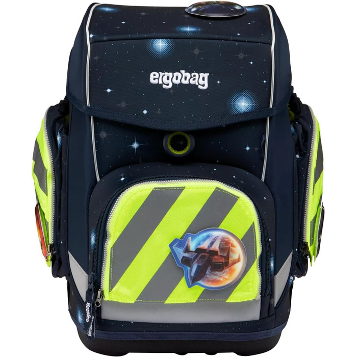 Комплект безпеки ergobag з відбивачами для рюкзаків pack, cubo, cubo light (жовтий, 3 шт, універсальний розмір, після липня 2019)
